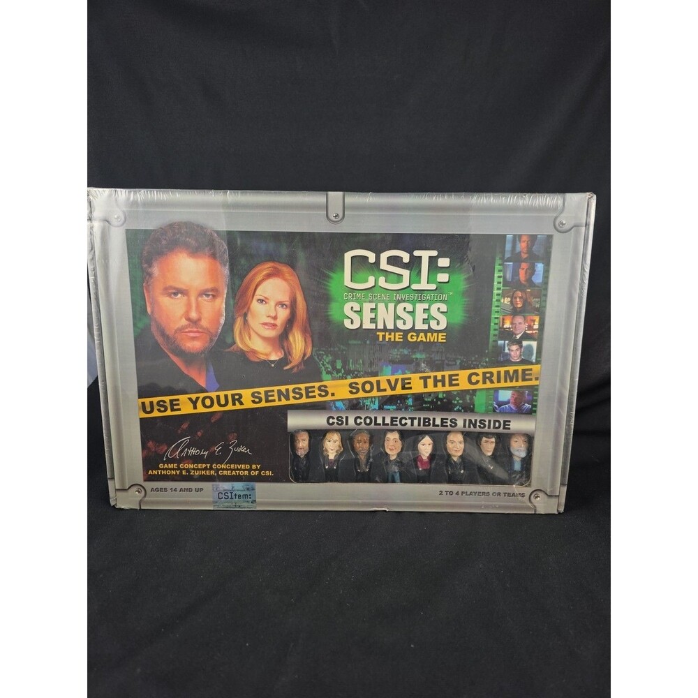 CSI: Crime Scene Investigation SENSES THE GAME - New Sealed Box Incl. Figurines